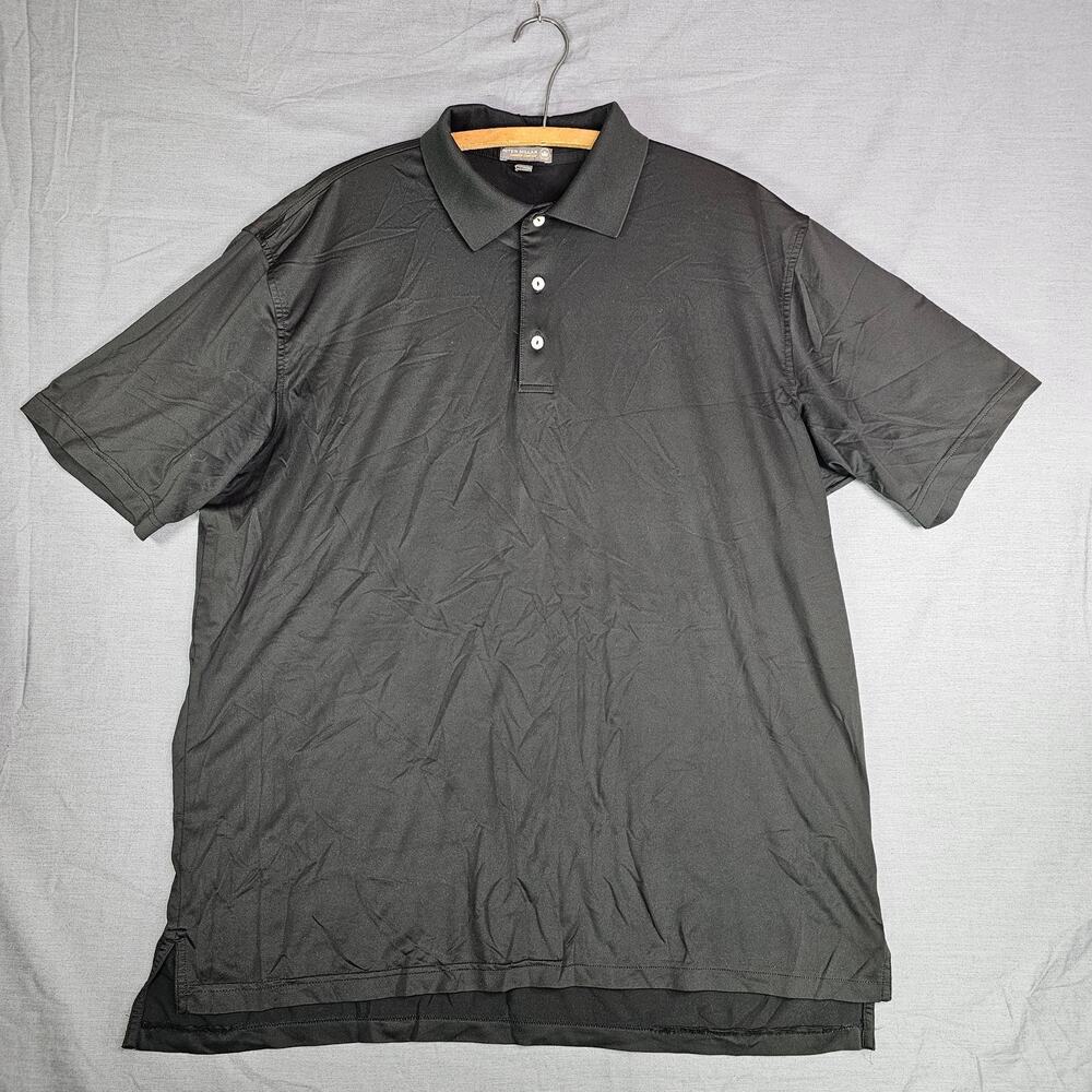 Peter Millar Summer Comfort Polo Black Men's XL